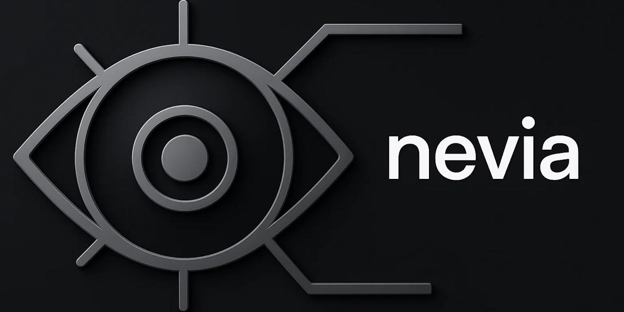 Логотип проекта «nevia – белая трость для незрячих»